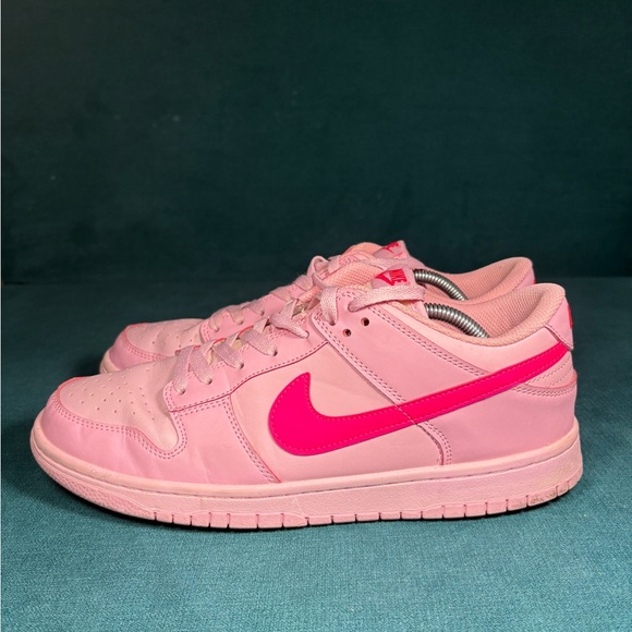 Nike Other - Nike Dunk Low Pink Leather Men’s Size 11 Hot Pink Swoosh DH9756-600